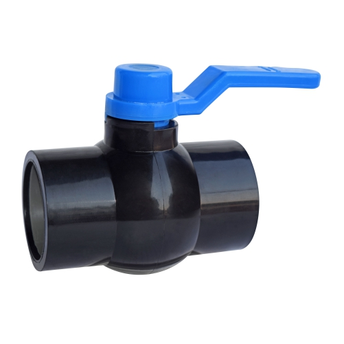 Aquazen Long Handle Solid Ball Valve -Black MS Plate (Agriculture)