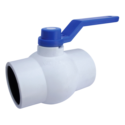 Aquazen Long Handle Solid Ball Valve - White MS Plate (Agriculture)