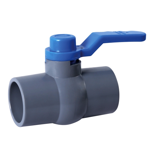 Aquazen RPVC Long Handle Ball Valve -Gray MS Plate (Agriculture)