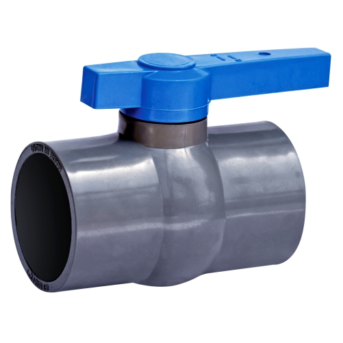 Azen RPVC Long Handle Ball Valve - Gray MS Plate (Agriculture)