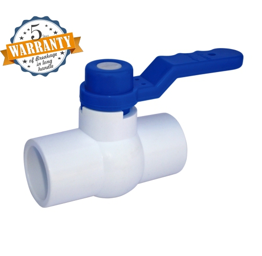 Azen Upvc Ball Valve Long Handle MS Plate